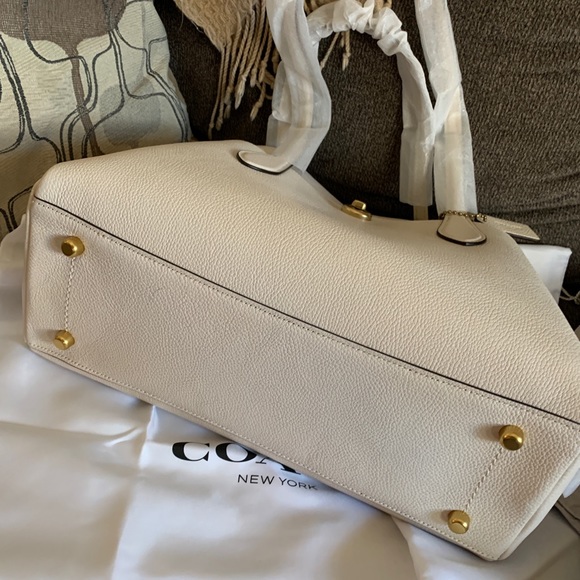 Authentic COACH 1941 Pebbled leather 3 compartments turnlock carryall/tote/Crosb - Picture 12 of 12